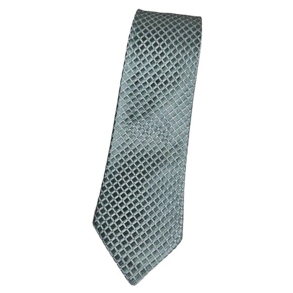 Charvet Other - CHARVET Men's 100% Silk Necktie LUXURY Tie XL Green Geometric W:3.7" EUC